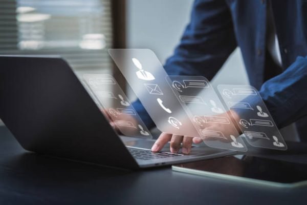 istockphoto-1991790628-612×612 Customer service. Businessman using artificial intelligence software technology, Chatbots and CRM for customers. Using Online Customer Service with Chatbots Contact Us